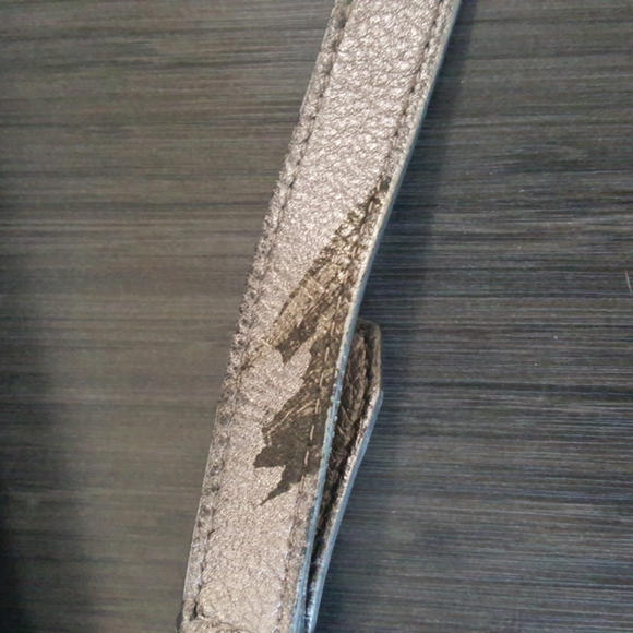 Michael Kors large classic silver/gray canvas & leather crossbody shoulder bag - Picture 12 of 16